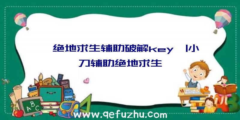 「绝地求生辅助破解key」|小刀辅助绝地求生